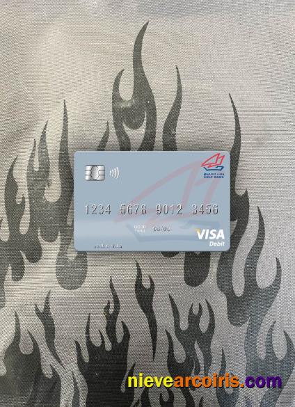 Syria Gulf Bank visa debit card photolook